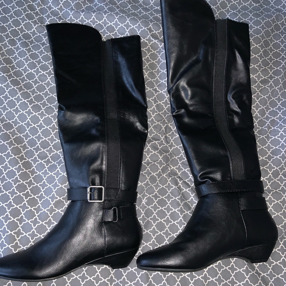 Madden Girl Zilch Motorcycle Knee High Boots